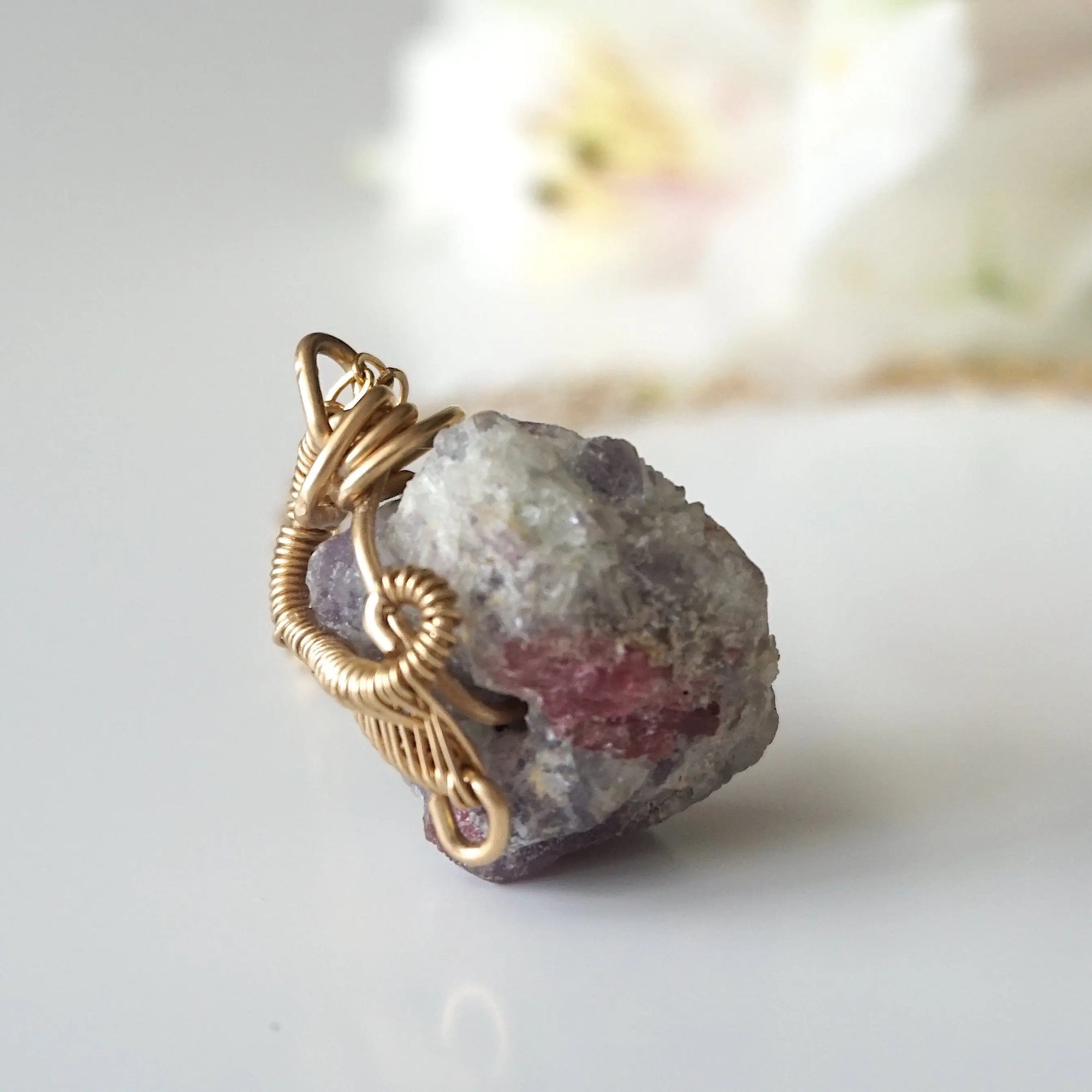 Pink Tourmaline Necklace - 14K Gold-Filled DesignsbyNatureGems