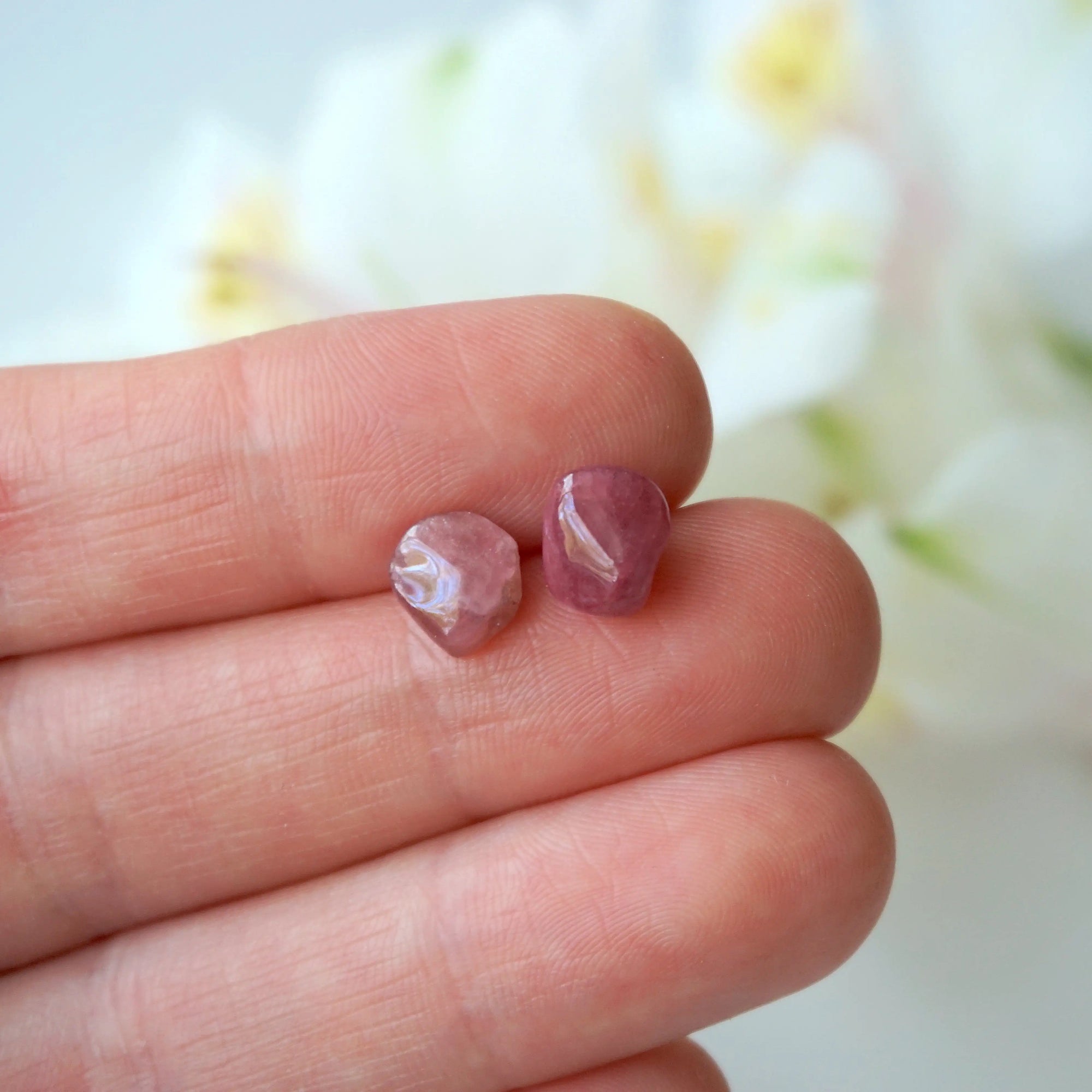 Pink Tourmaline Stud Earrings Designs by Nature Gems