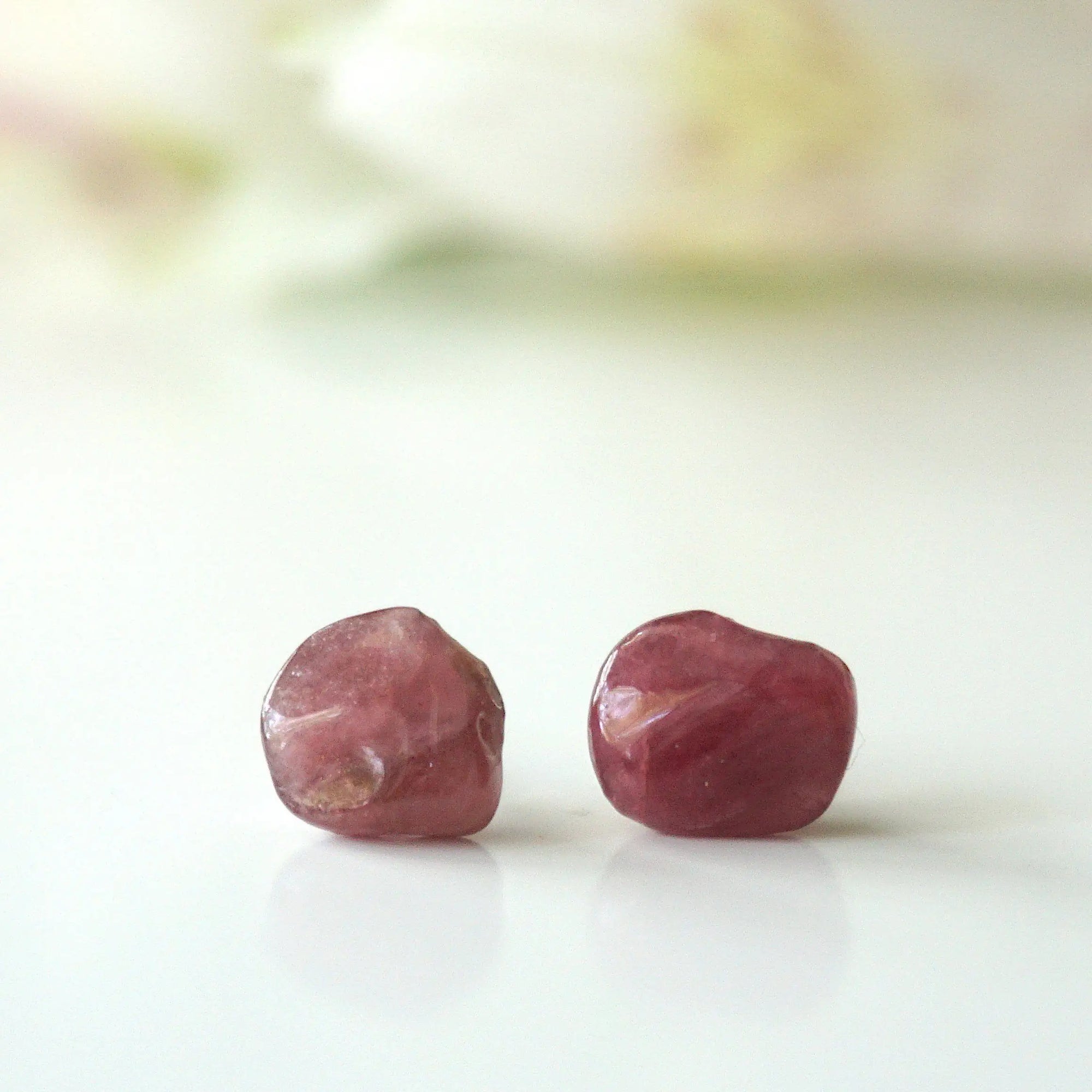 Pink Tourmaline Stud Earrings Designs by Nature Gems