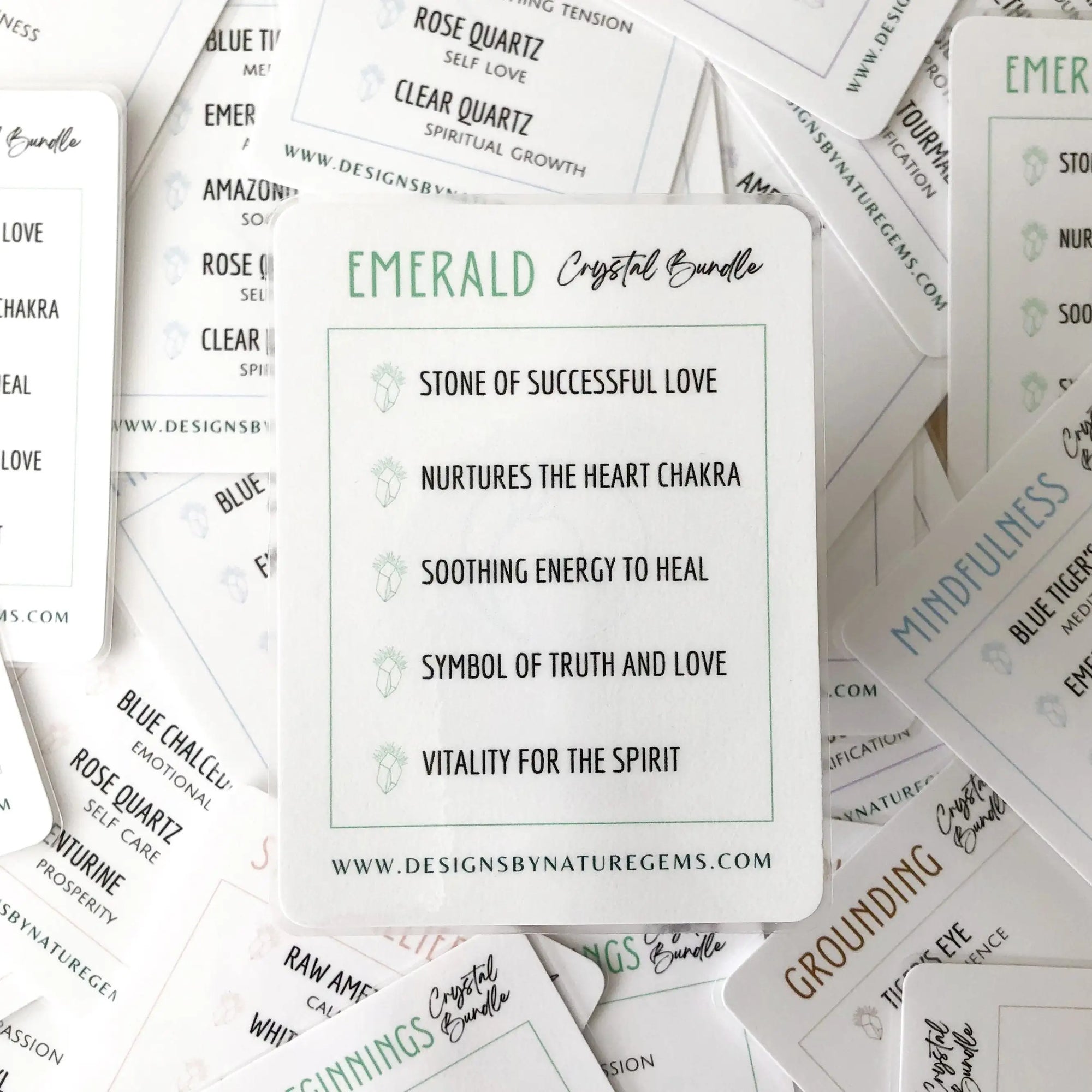 Raw Emerald Crystals - Bundle Bags Designs by Nature Gems