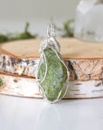 Raw Peridot Necklace - Sterling Silver DesignsbyNatureGems