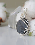 Raw Sapphire Sterling Silver Pendant DesignsbyNatureGems