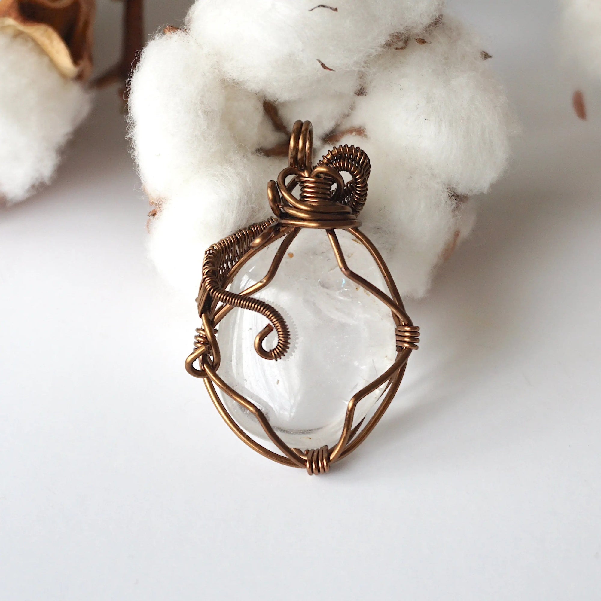 Rock Crystal Necklace (Clear Quartz) DesignsbyNatureGems