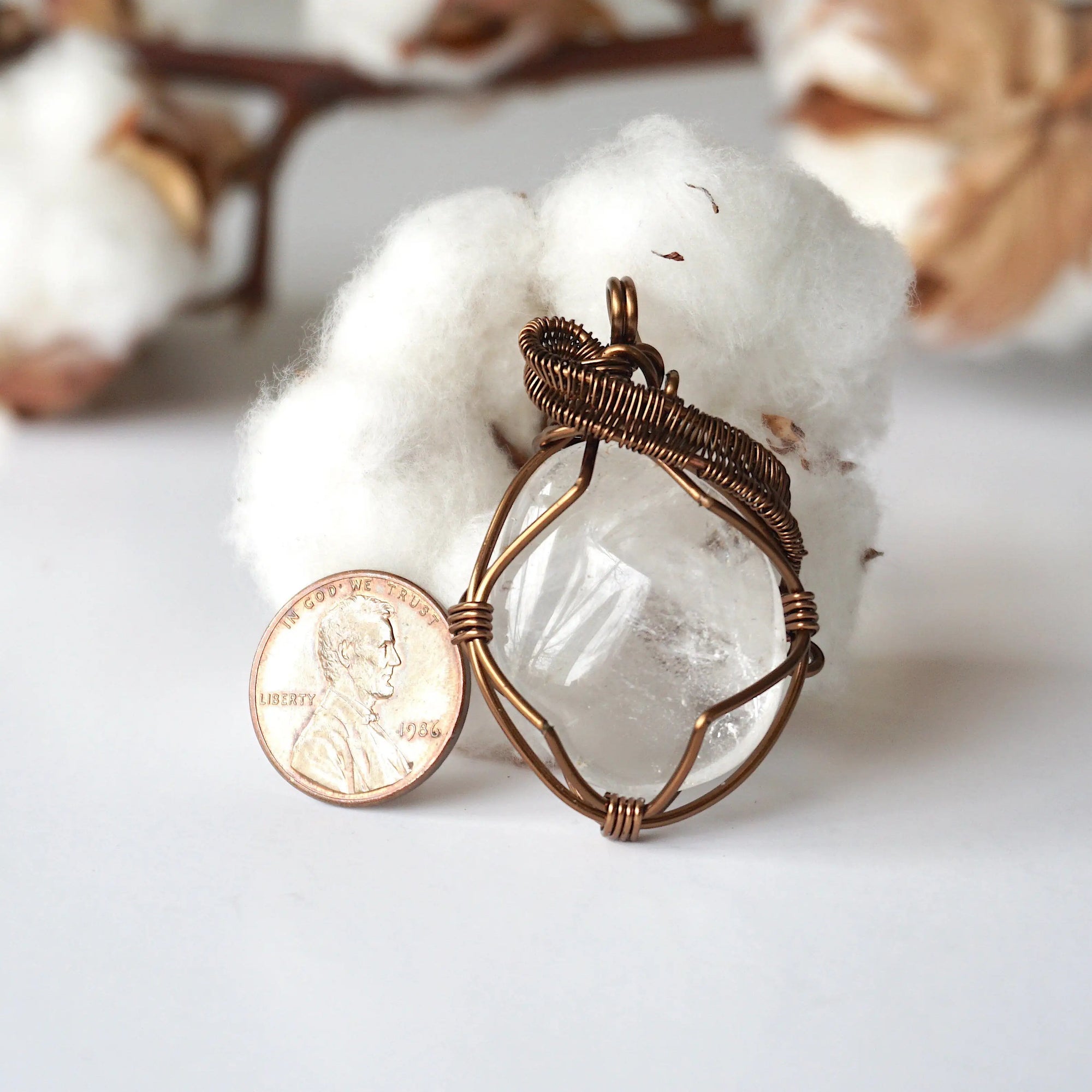 Rock Crystal Necklace (Clear Quartz) DesignsbyNatureGems