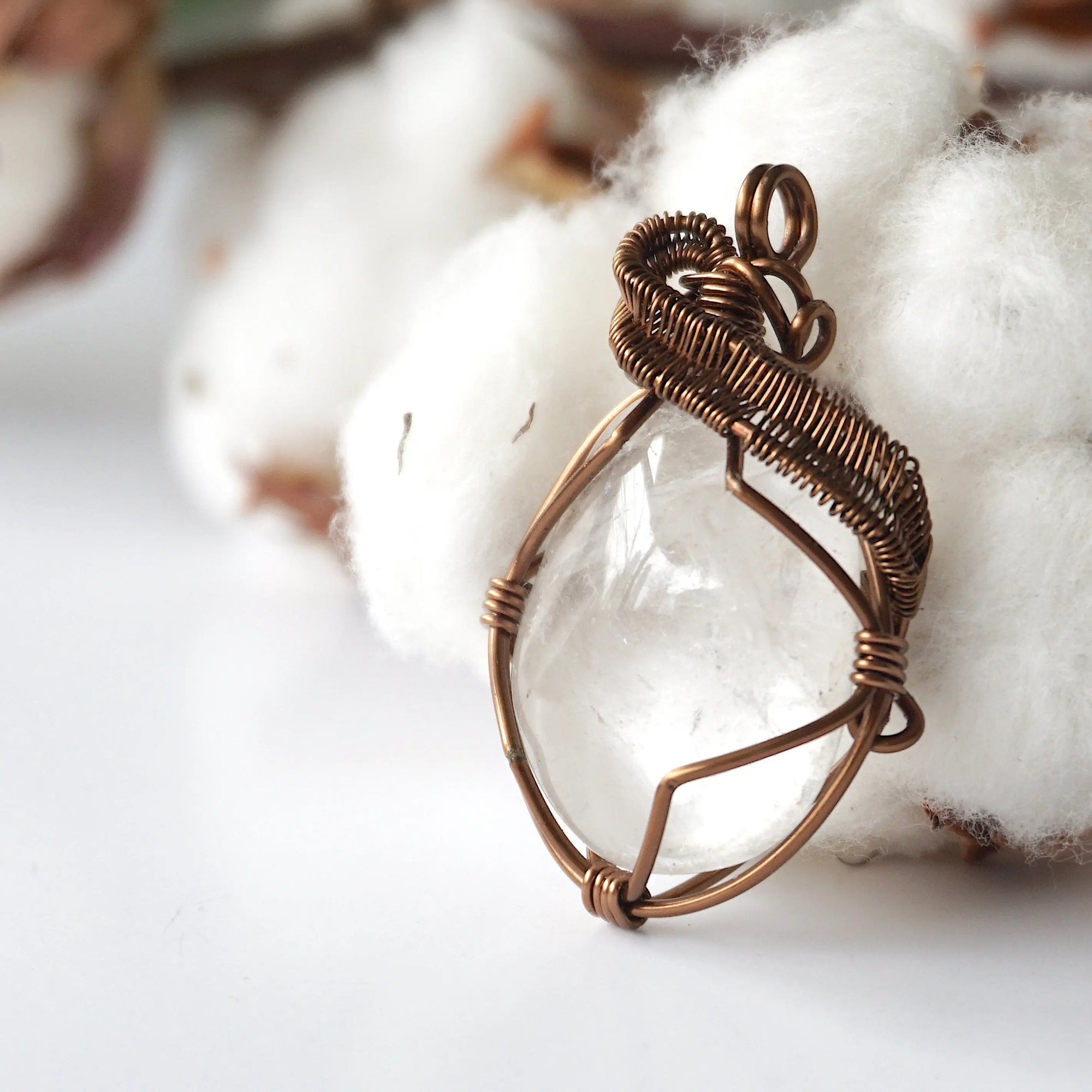 Rock Crystal Necklace (Clear Quartz) DesignsbyNatureGems