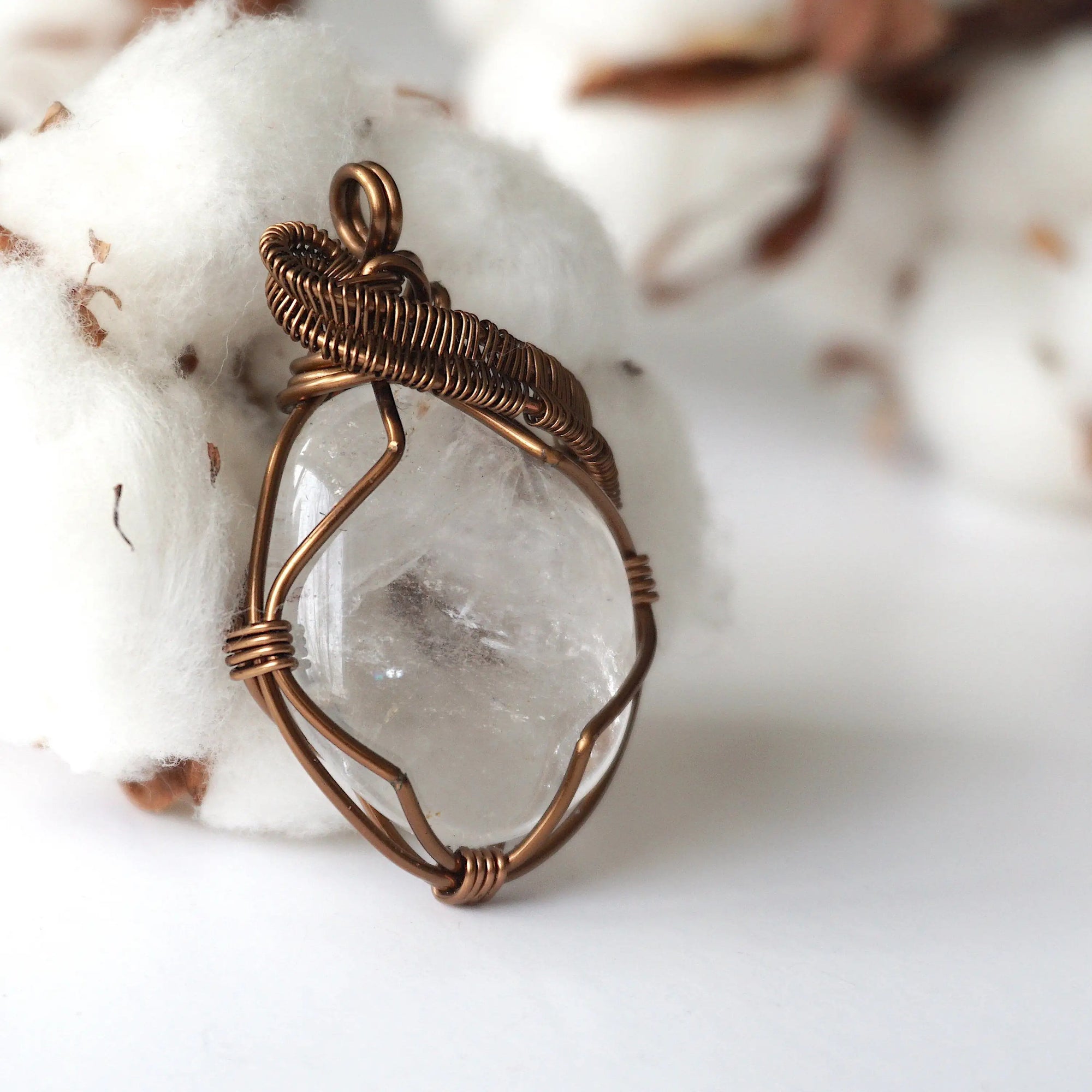 Rock Crystal Necklace (Clear Quartz) DesignsbyNatureGems