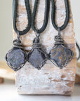 Sapphire Necklace - Antique Sterling Silver Designs by Nature Gems