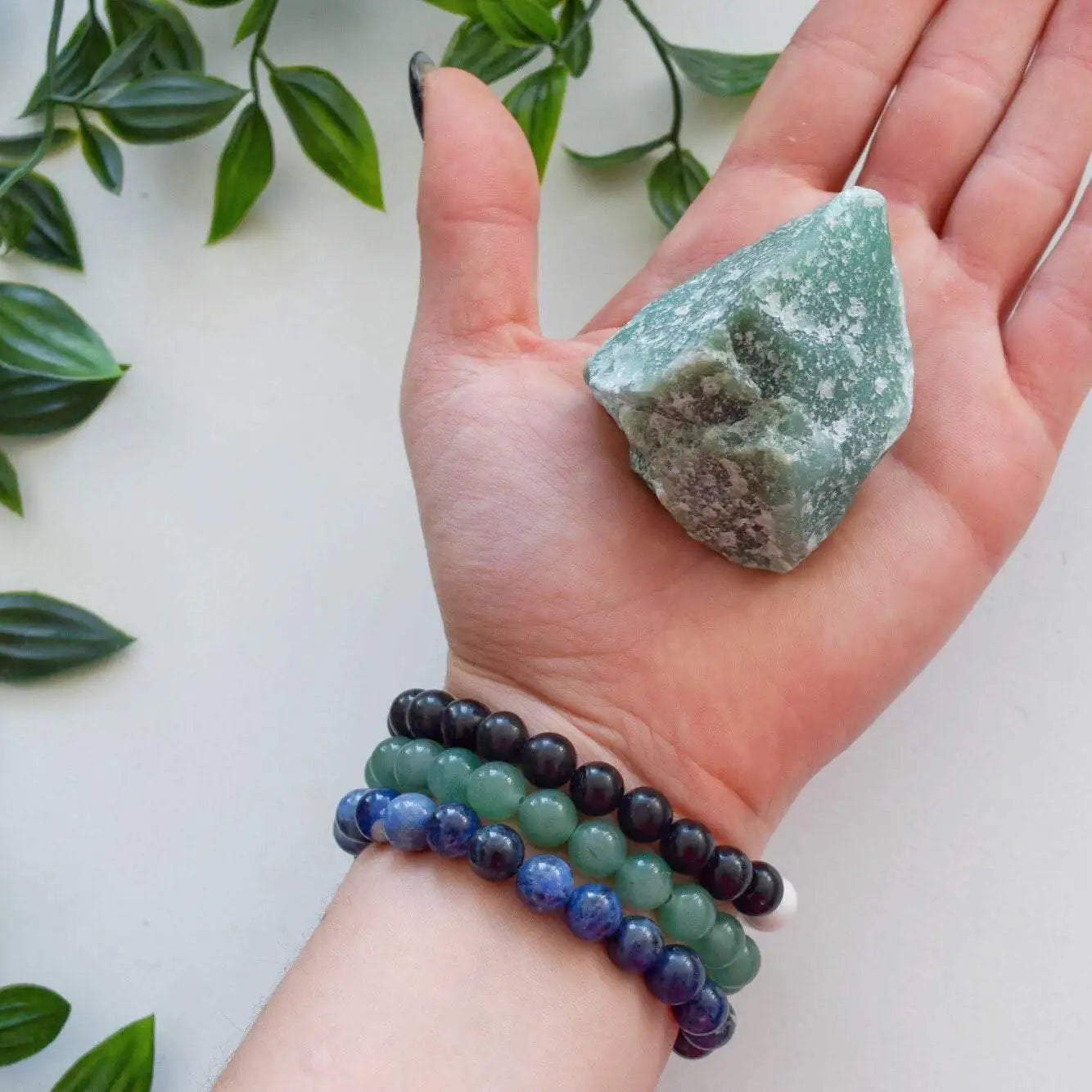 Sodalite Crystal Mala Bracelet for Stress Relief and Meditation DesignsbyNatureGems