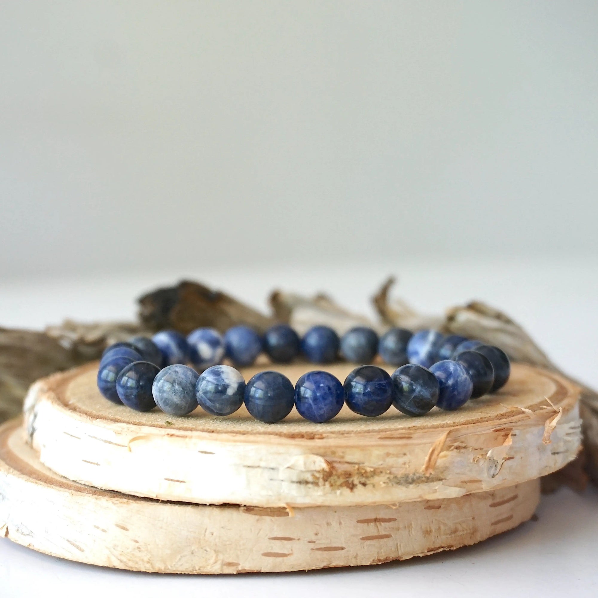 Sodalite Healing Crystal - Mala Bracelet DesignsbyNatureGems