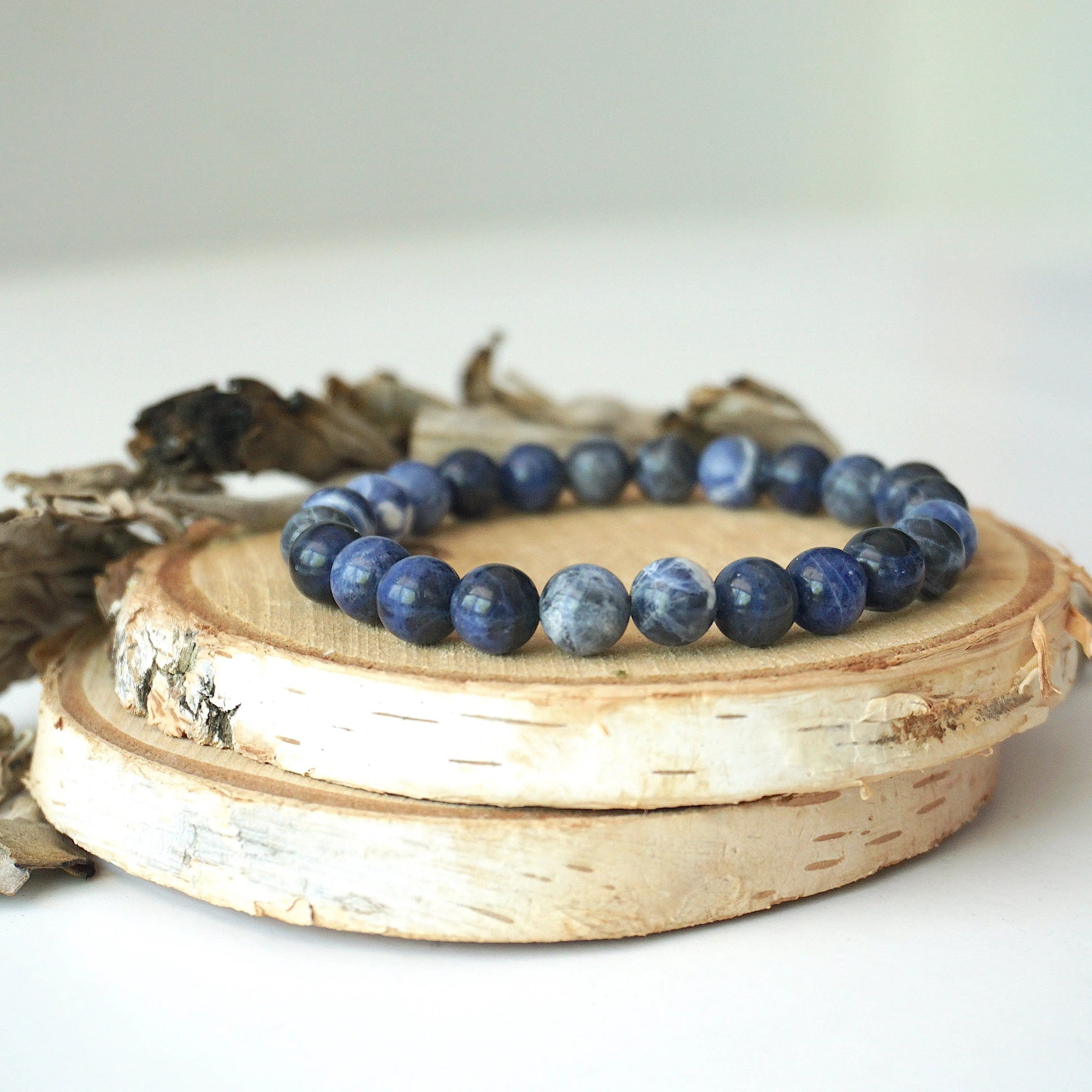 Sodalite Healing Crystal - Mala Bracelet DesignsbyNatureGems