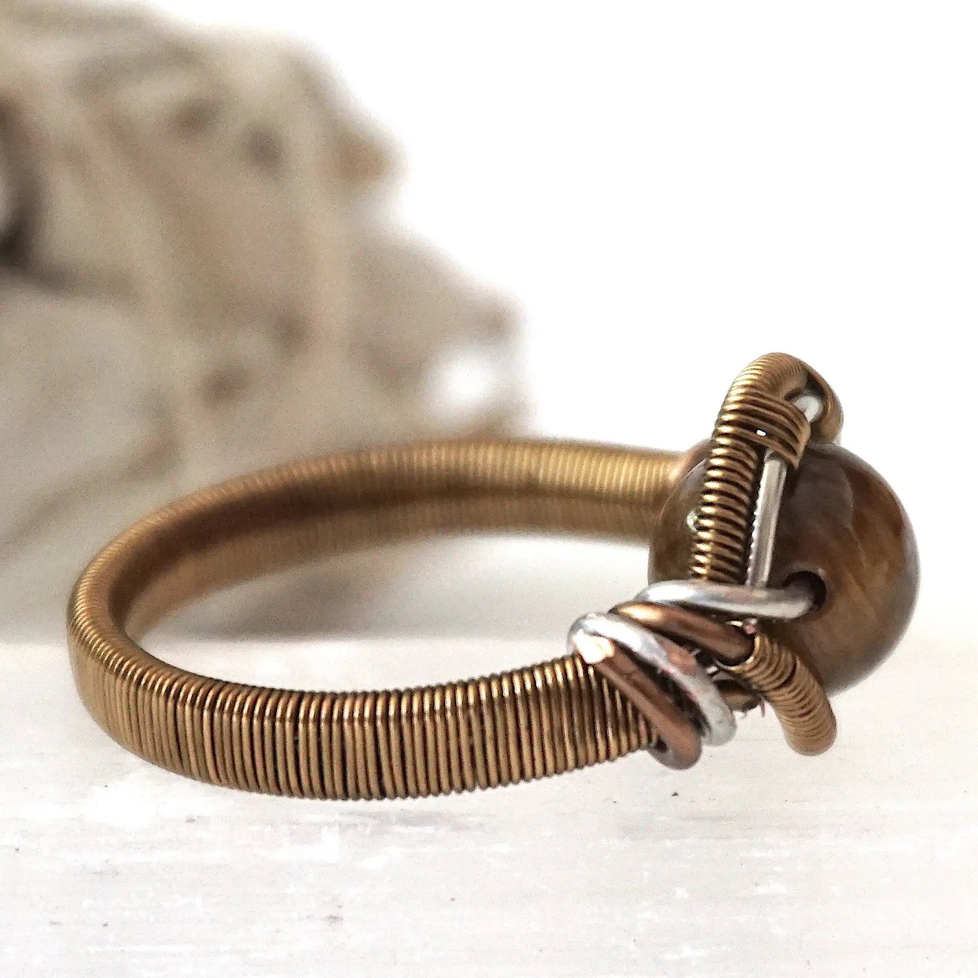 Tigers Eye Crystal Ring DesignsbyNatureGems