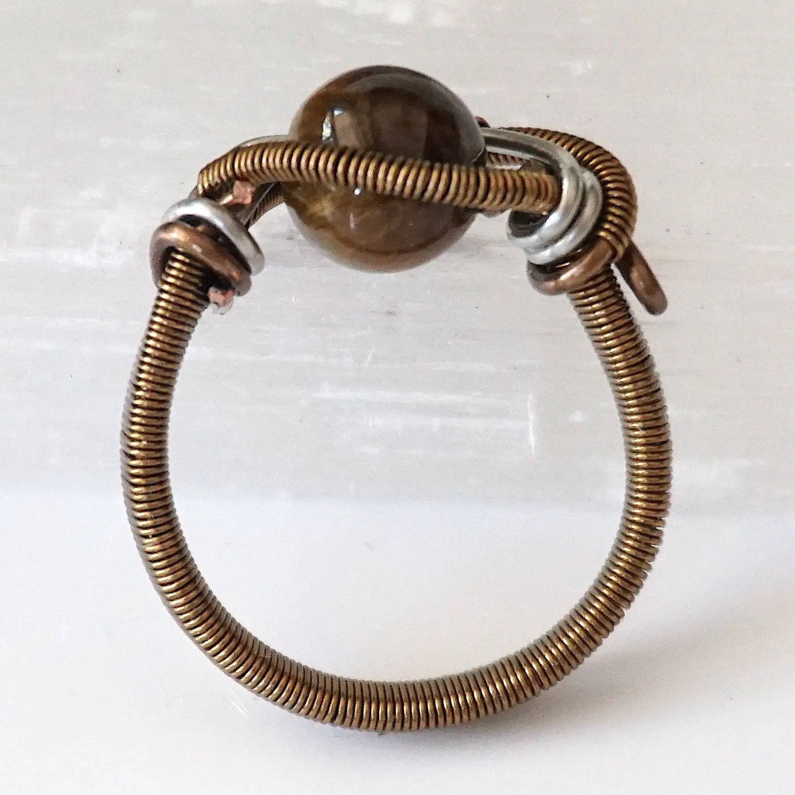 Tigers Eye Crystal Ring DesignsbyNatureGems