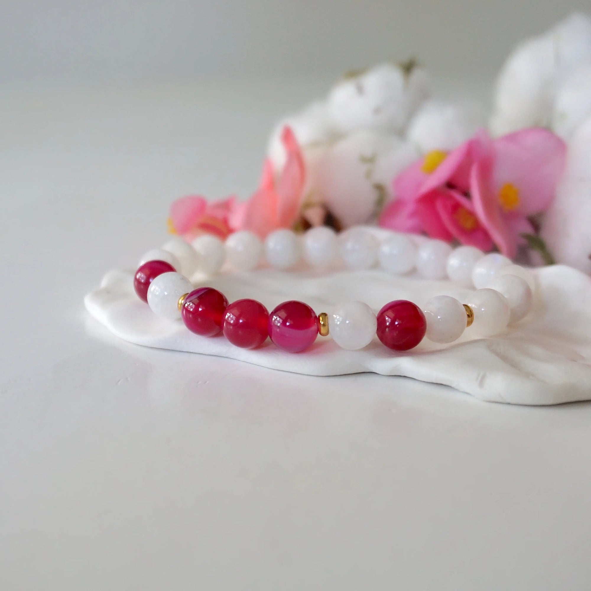 Versace Pink Mala Bracelet - Model 1 Designs by Nature Gems