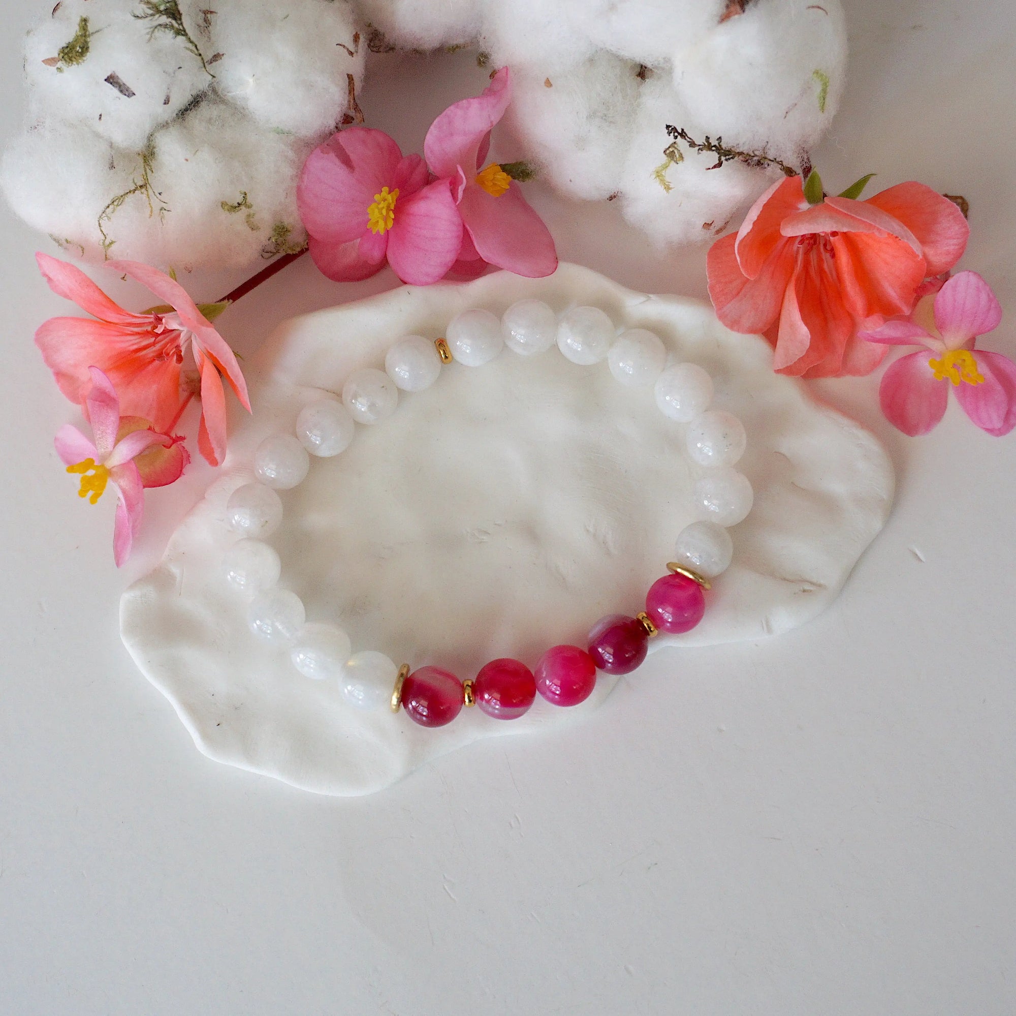 Versace Pink Mala Bracelet - Model 2 Designs by Nature Gems