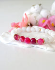 Versace Pink Mala Bracelet - Model 2 Designs by Nature Gems