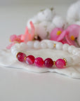 Versace Pink Mala Bracelet - Model 2 Designs by Nature Gems