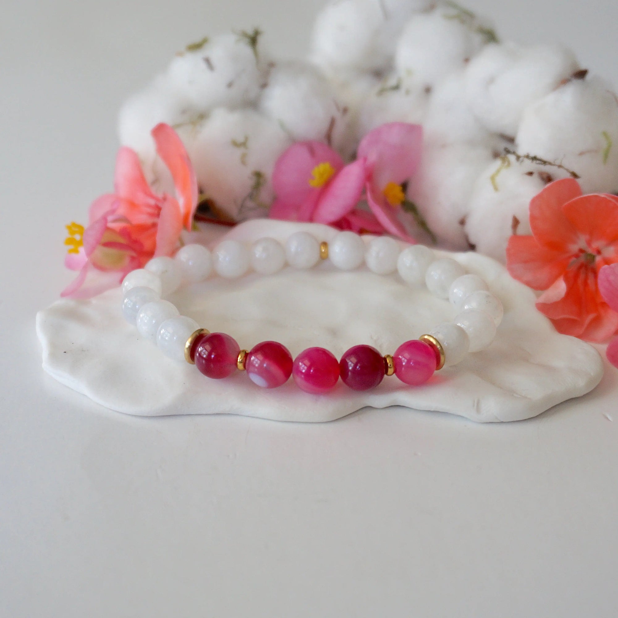 Versace Pink Mala Bracelet - Model 2 Designs by Nature Gems