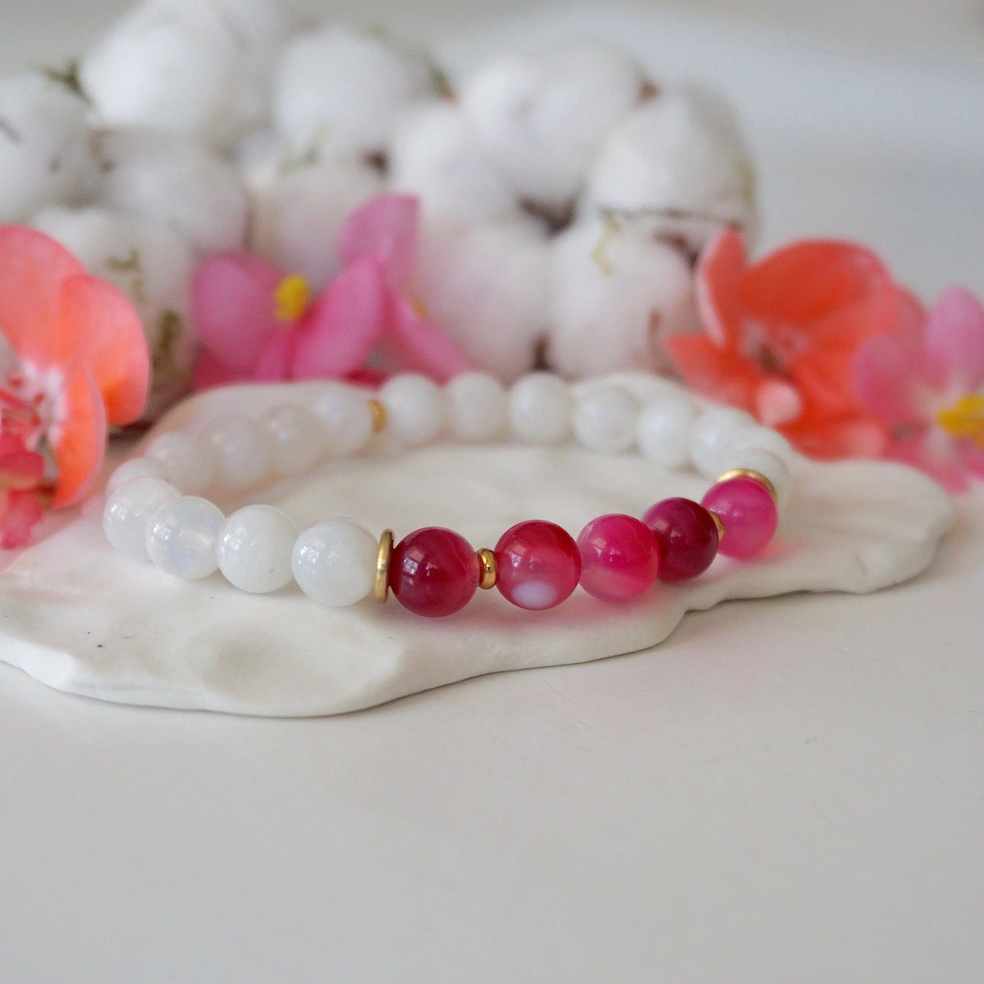 Versace Pink Mala Bracelet - Model 2 Designs by Nature Gems