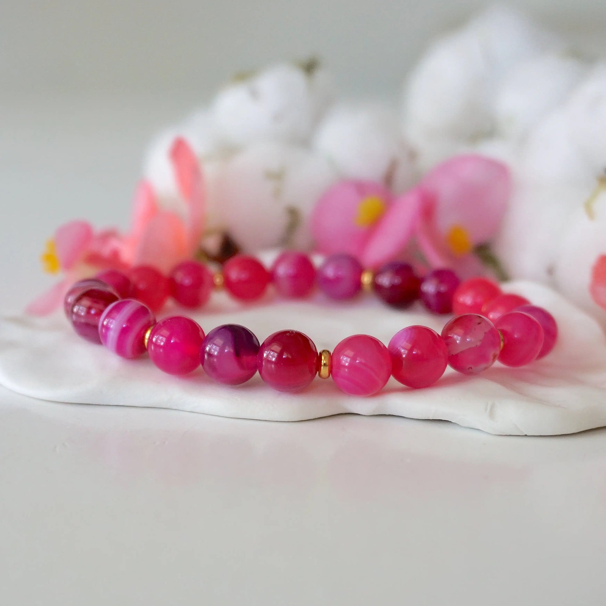 Versace Pink Mala Bracelet - Model 3 Designs by Nature Gems