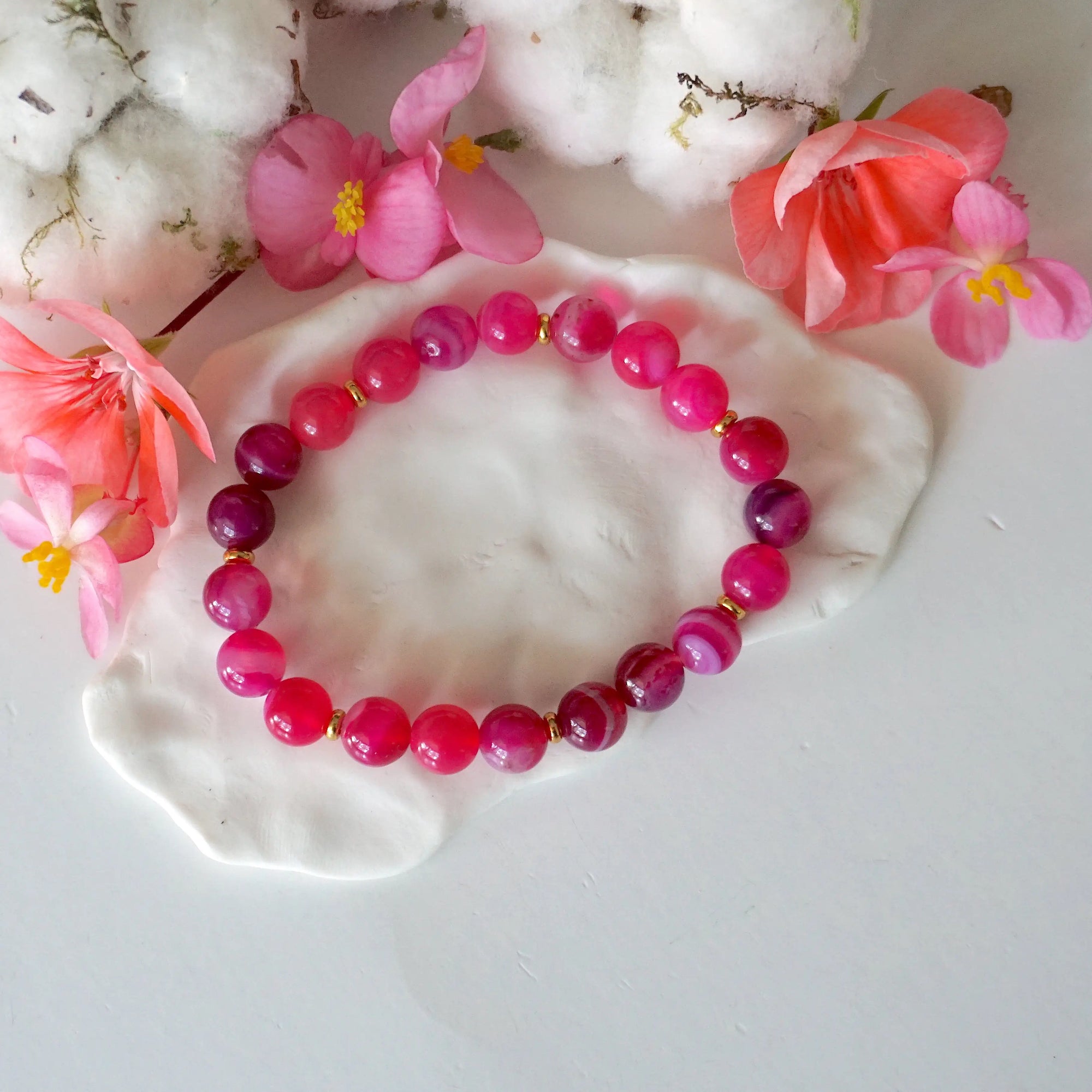 Versace Pink Mala Bracelet - Model 3 Designs by Nature Gems