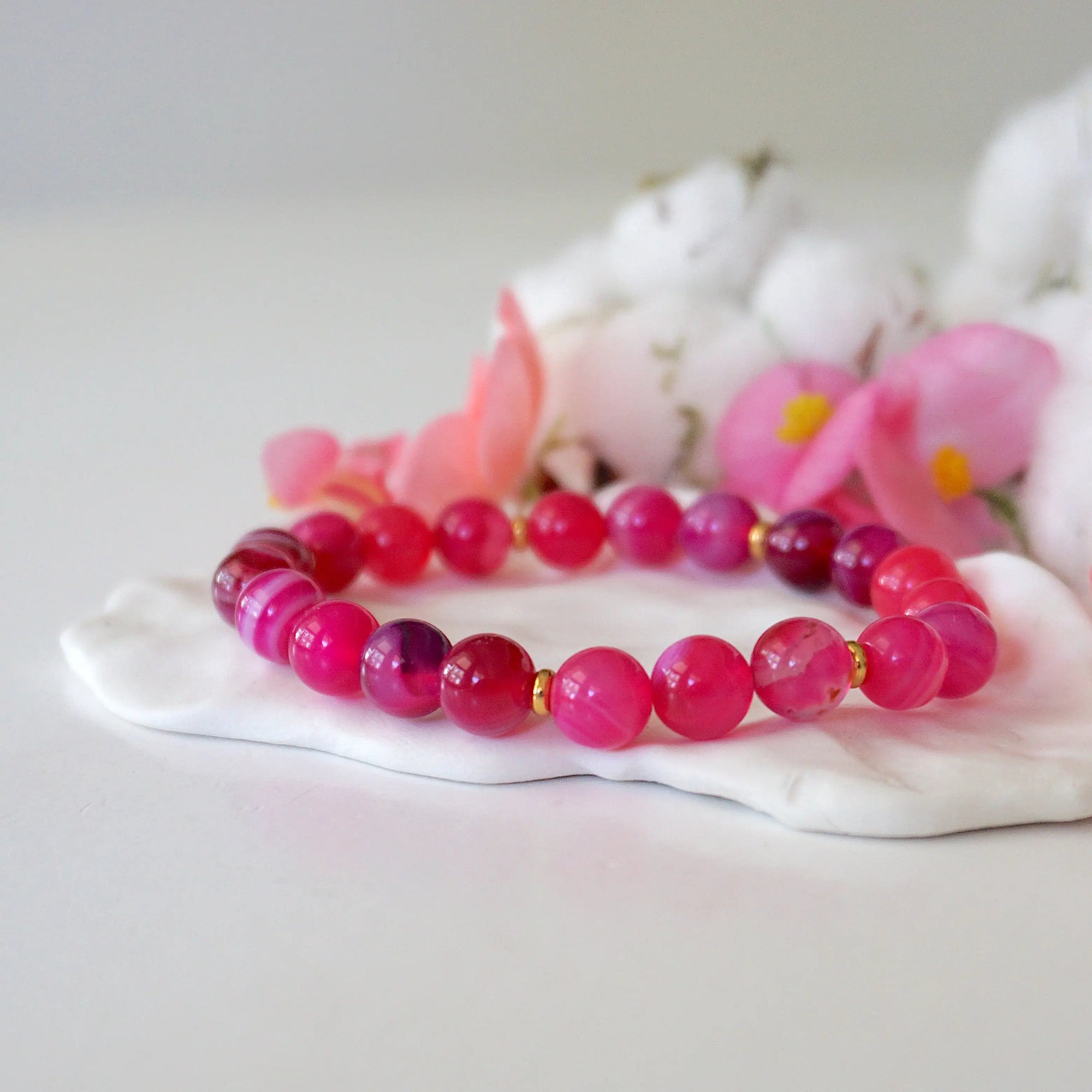 Versace Pink Mala Bracelet - Model 3 Designs by Nature Gems