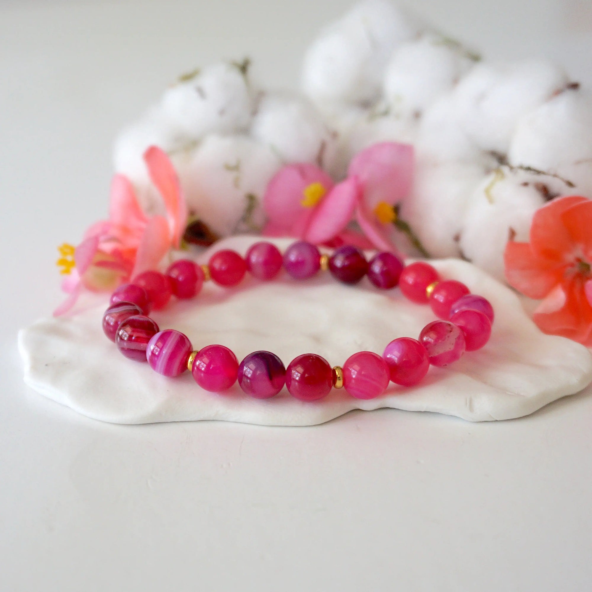 Versace Pink Mala Bracelet - Model 3 Designs by Nature Gems