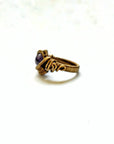 Wire Wrapped Amethyst Ring - February Birthstone DesignsbyNatureGems