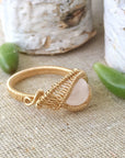 14K Gold Rose Quartz Ring DesignsbyNatureGems