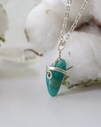 Amazonite Healing Crystal Charm Necklace DesignsbyNatureGems