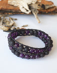 Amethyst Wrap Bracelet - Aromatherapy Designs by Nature Gems