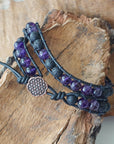 Amethyst Wrap Bracelet - Aromatherapy Designs by Nature Gems