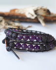 Amethyst Wrap Bracelet - Aromatherapy Designs by Nature Gems