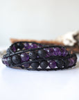 Amethyst Wrap Bracelet - Aromatherapy Designs by Nature Gems