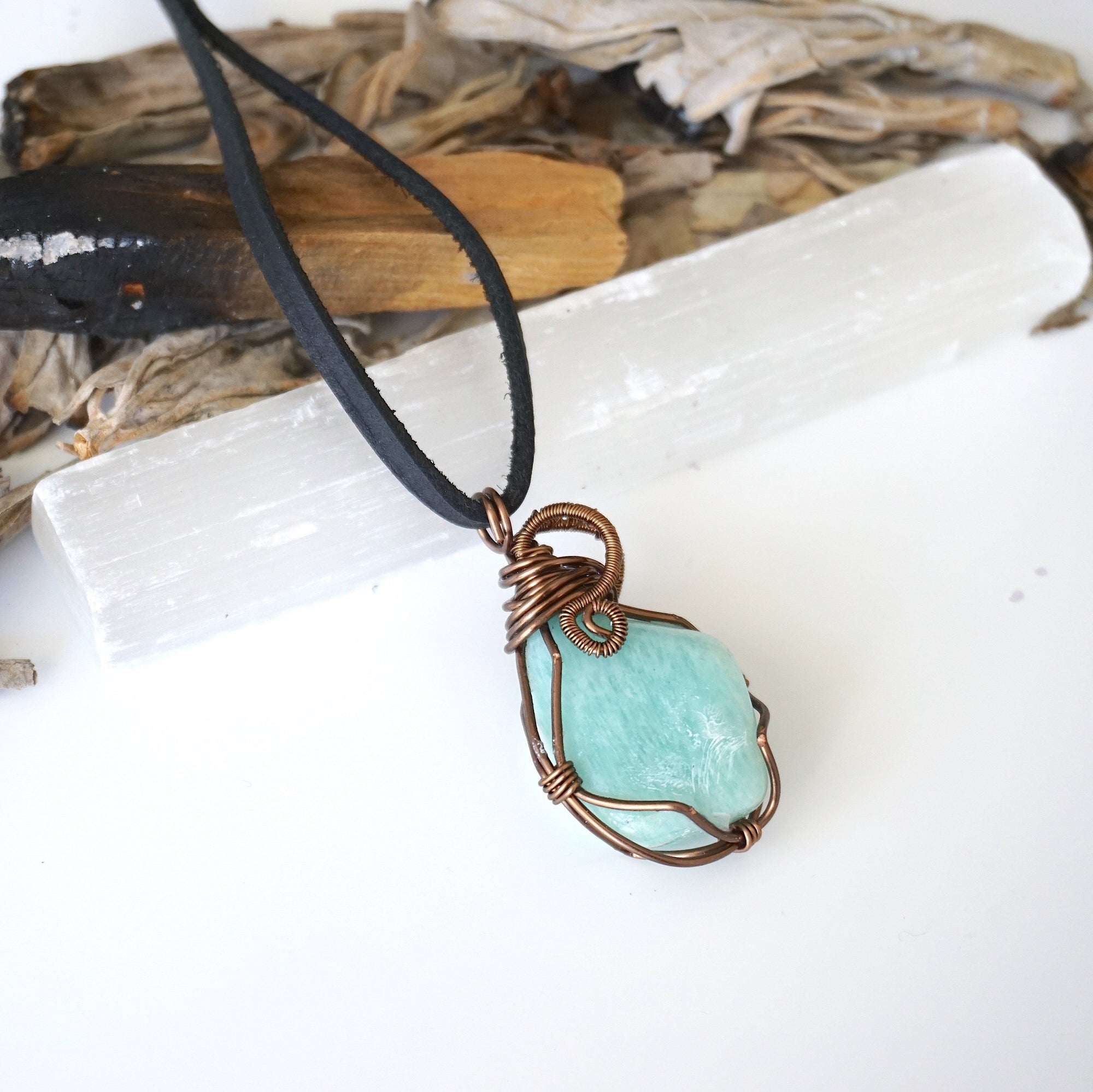 Antique Bronze Amazonite Necklace DesignsbyNatureGems