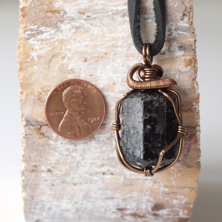 Antique Bronze Black Tourmaline Necklace – Designs by Nature Gems