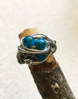 Apatite Healing Crystal Statement Ring DesignsbyNatureGems