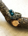 Apatite Healing Crystal Statement Ring DesignsbyNatureGems