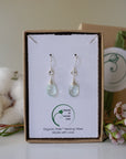 Aquamarine Sterling Silver Drop Earrings Designs by Nature Gems