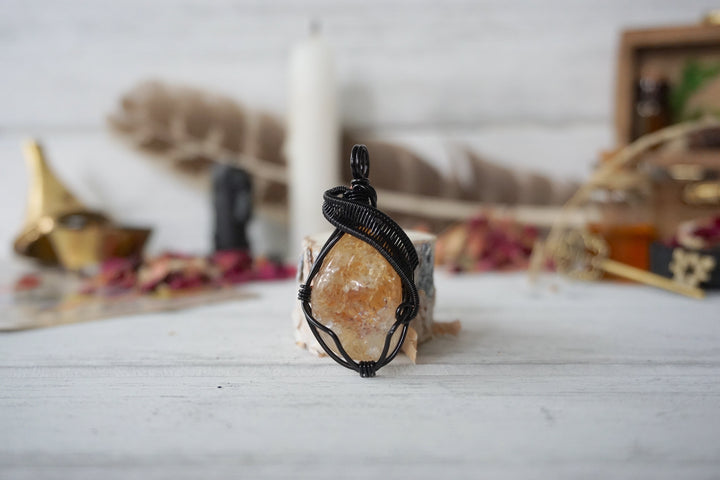 AURA FOUNDATION COLLECTION - Citrine Crystal Necklace Designs by Nature Gems