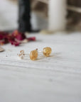 AURA STUD EARRING COLLECTION - Citrine Crystal Earrings Designs by Nature Gems