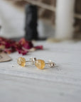 AURA STUD EARRING COLLECTION - Citrine Crystal Earrings Designs by Nature Gems