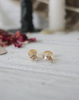 AURA STUD EARRING COLLECTION - Citrine Crystal Earrings Designs by Nature Gems