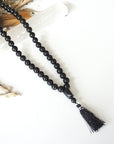 Black Tourmaline Mala Necklace DesignsbyNatureGems