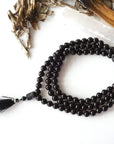 Black Tourmaline Mala Necklace DesignsbyNatureGems