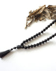 Black Tourmaline Mala Necklace DesignsbyNatureGems