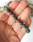 Bloodstone Healing Crystal - Mala Bracelet DesignsbyNatureGems