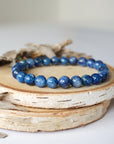 Blue Apatite Healing Crystal - Mala Bracelet DesignsbyNatureGems