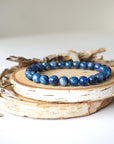 Blue Apatite Healing Crystal - Mala Bracelet DesignsbyNatureGems