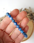 Blue Apatite Healing Crystal - Mala Bracelet DesignsbyNatureGems