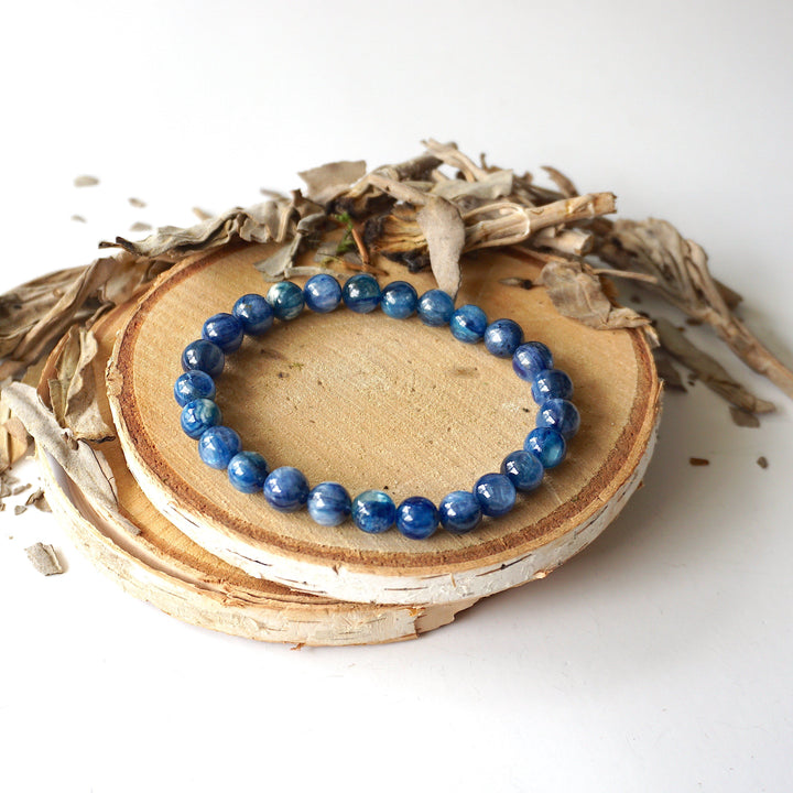 Blue Apatite Healing Crystal - Mala Bracelet DesignsbyNatureGems